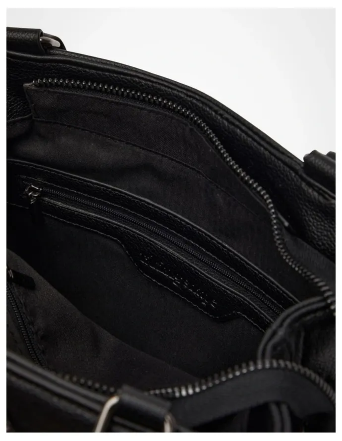 Taking Shape Kissing Cats Shoulder Bag Black/White