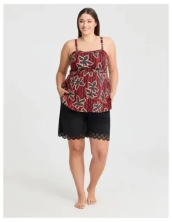 Taking Shape Laser Cut Scallop Boardshort in Black
