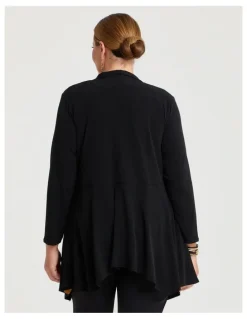 Taking Shape Luna Drape Cardigan in Black