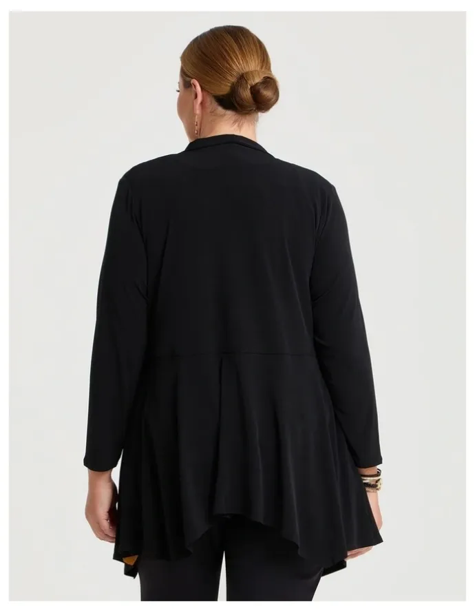 Taking Shape Luna Drape Cardigan in Black