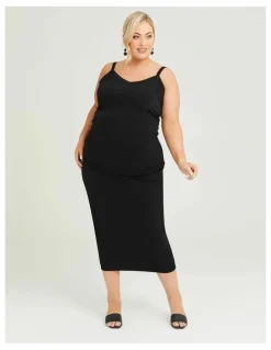 Taking Shape Luna Long Skirt in Black