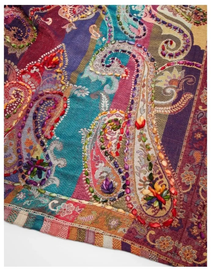 Taking Shape Multi Colour Embroidered Cape Multi