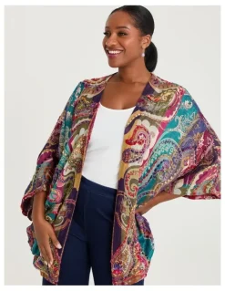 Taking Shape Multi Colour Embroidered Cape Multi