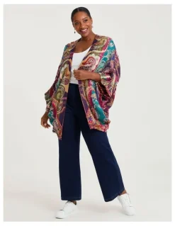 Taking Shape Multi Colour Embroidered Cape Multi