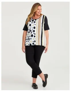 Taking Shape Natural Eloise Texture Pant Black