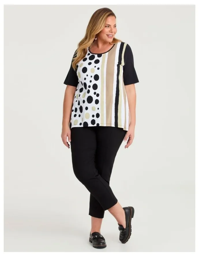 Taking Shape Natural Eloise Texture Pant Black