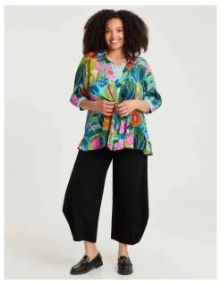 Taking Shape Natural Florence Top Print