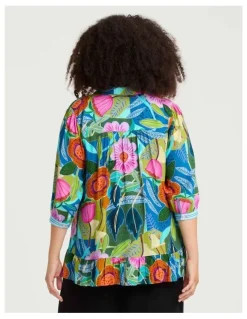 Taking Shape Natural Florence Top Print
