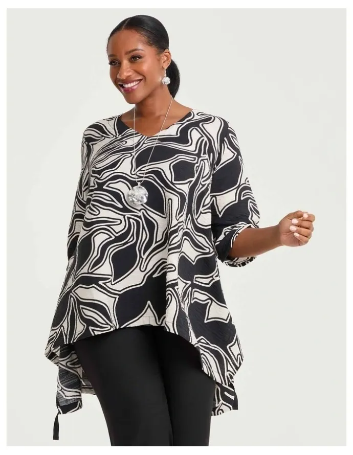 Taking Shape Natural Heidi Tunic Print