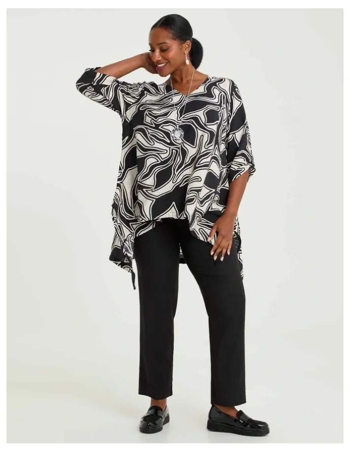 Taking Shape Natural Heidi Tunic Print