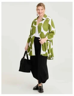 Taking Shape Natural Lilla Spot Shirt Print