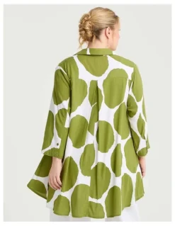 Taking Shape Natural Lilla Spot Shirt Print