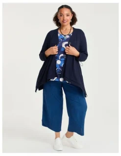 Taking Shape Natural Wiseguy Rory Cardigan Dark Indigo
