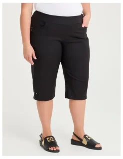 Taking Shape Petite Editorial Pocket Long Short Black
