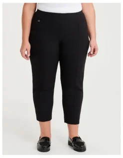 Taking Shape Petite Natural Eloise Texture Pant Black