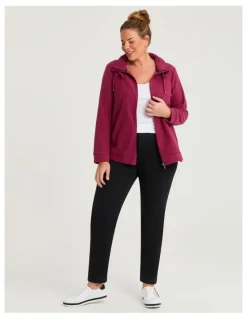 Taking Shape Polar Fleece Zip Front Jacket Shiraz