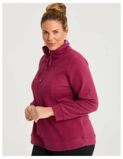 Taking Shape Polar Fleece Zip Front Jacket Shiraz