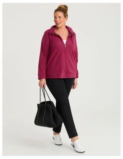 Taking Shape Polar Fleece Zip Front Jacket Shiraz