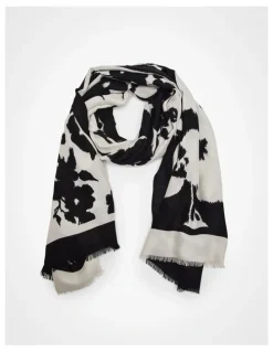 Taking Shape Poppy Scarf Black/white