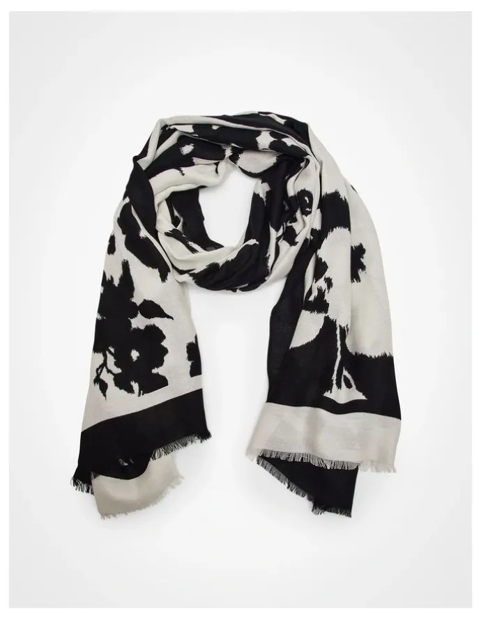 Taking Shape Poppy Scarf Black/white