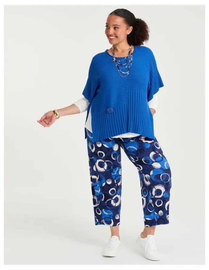 Taking Shape Riley Cotton Modal Rib Jumper Blissful Blue
