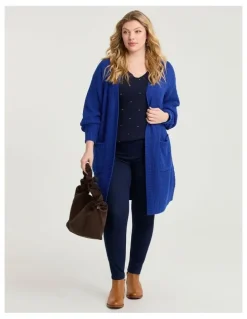 Taking Shape Spot V-neck Jumper Navy