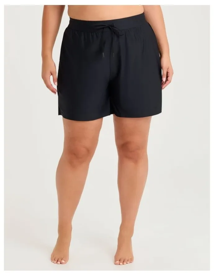 Taking Shape Swim Short With Built in Brief in Black