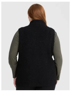 Taking Shape Teddy Vest Black