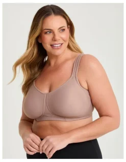Taking Shape Wirefree Side Smoothing T-shirt Bra Mocha