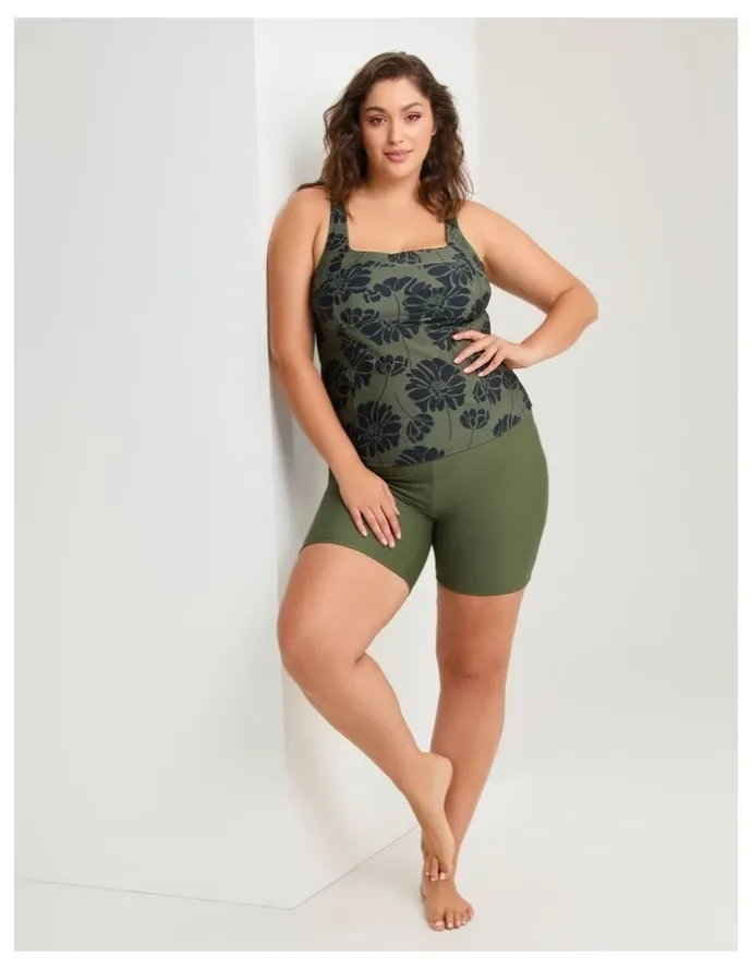 Taking Shape Calypso Drift A-line Tankini in Print