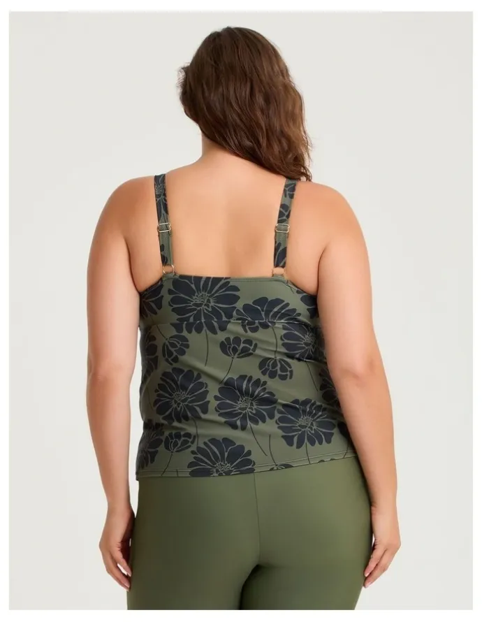 Taking Shape Calypso Drift A-line Tankini in Print