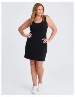 Taking Shape Luna Base Slip Body Dress in Black