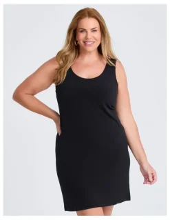 Taking Shape Luna Base Slip Body Dress in Black