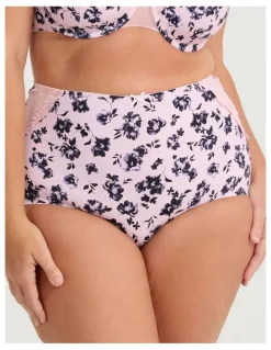 Taking Shape Micro Lace Detail Briefs 2 Pack in Natural Floral