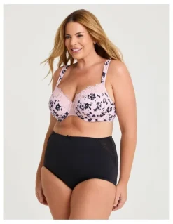 Taking Shape Micro Lace Detail Briefs 2 Pack in Natural Floral