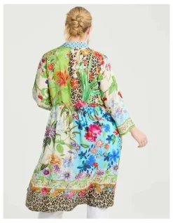 Taking Shape Natural Astrid Shirt Dress Print