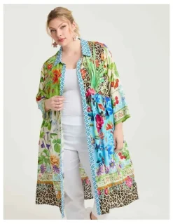 Taking Shape Natural Astrid Shirt Dress Print