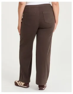Taking Shape The Travel Wide Leg Jean Dark Cocoa