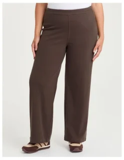 Taking Shape The Travel Wide Leg Jean Dark Cocoa
