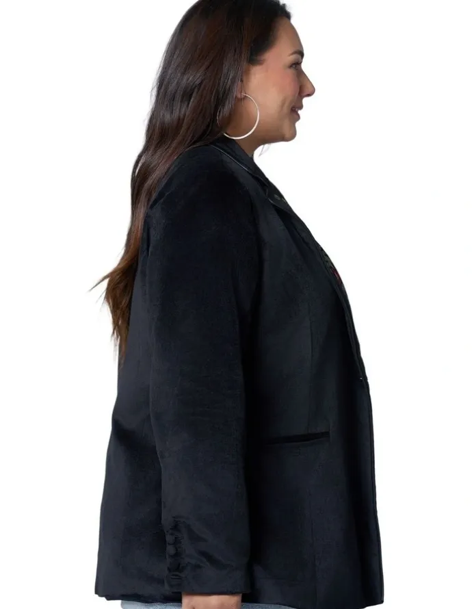 The Poetic Gypsy Dreamscape Velvet Blazer