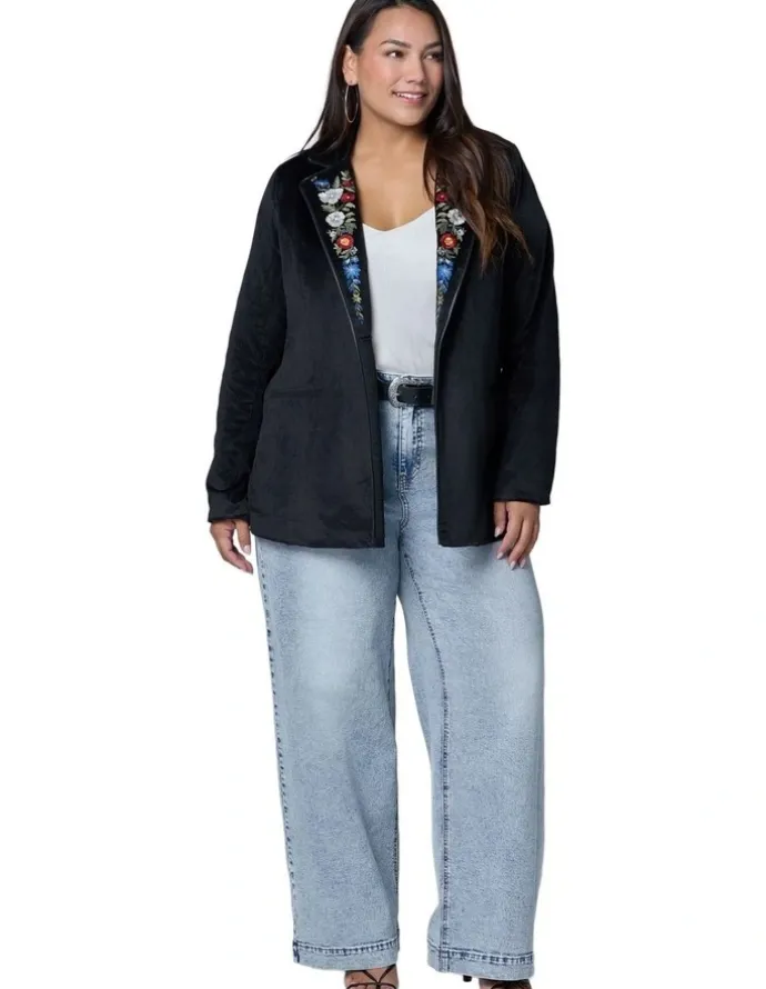 The Poetic Gypsy Dreamscape Velvet Blazer
