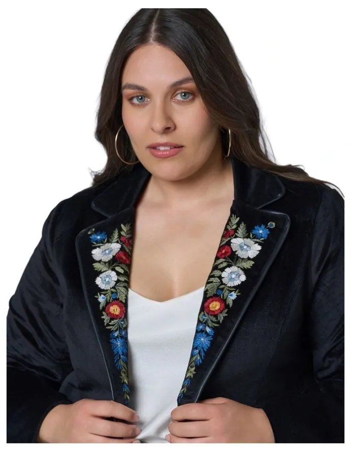 The Poetic Gypsy Dreamscape Velvet Blazer
