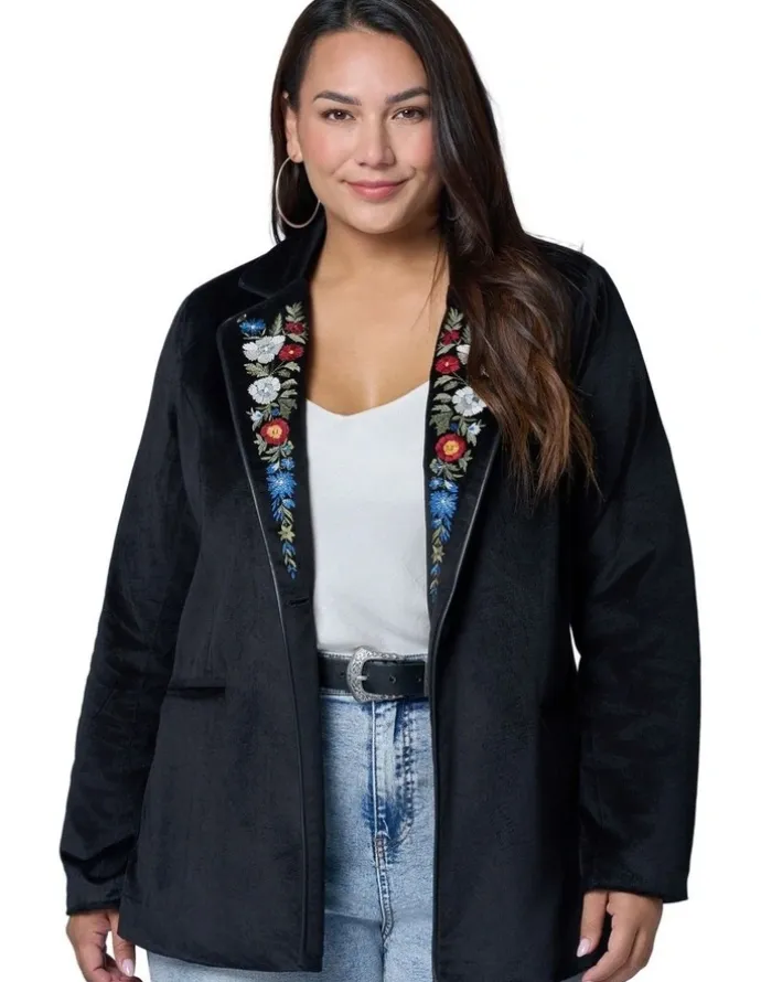 The Poetic Gypsy Dreamscape Velvet Blazer