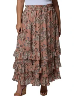The Poetic Gypsy Enchanted Spirit Maxi Skirt in Multi