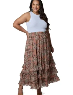 The Poetic Gypsy Enchanted Spirit Maxi Skirt in Multi
