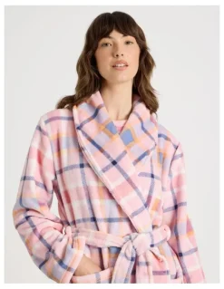The Pyjama Foundation x Myer Robe in Pink Check Print