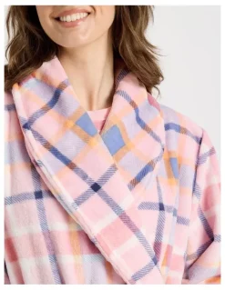 The Pyjama Foundation x Myer Robe in Pink Check Print