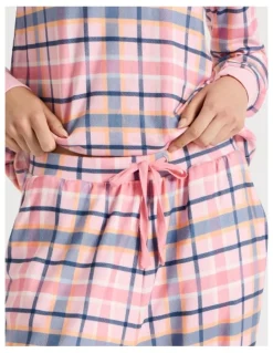 The Pyjama Foundation x Myer Cozy PJ Set in Pink Check Print