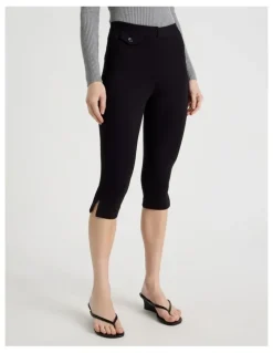 There After Capri Workwear Pant in Jet Black
