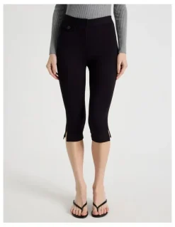 There After Capri Workwear Pant in Jet Black